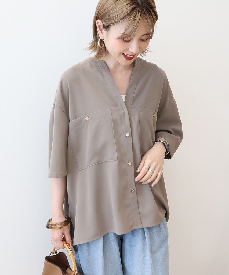 AMERICAN HOLIC「【WEB限定】ミリタリーWポケットスキッパーシャツ」|シャツ・ブラウス|