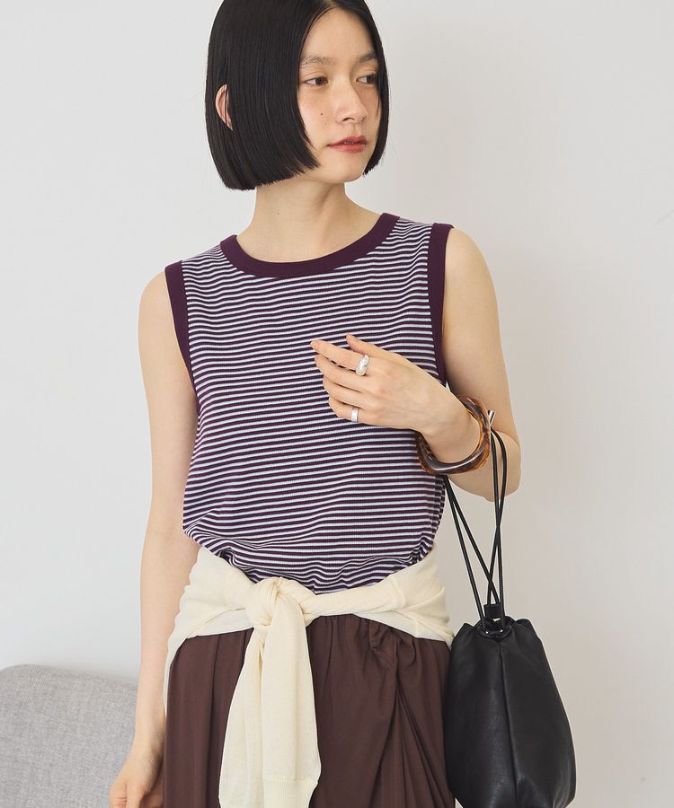 AMERICAN HOLIC「【抗菌防臭】マルチボーダータンクトップ」|インナー|