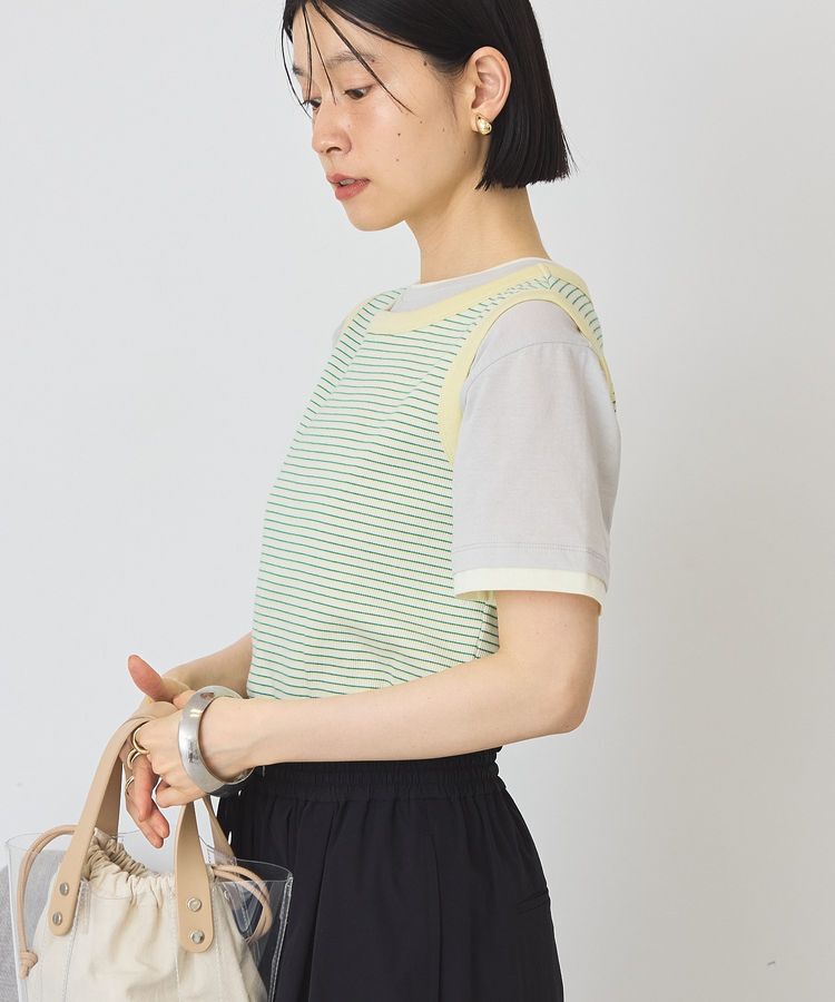 AMERICAN HOLIC「【抗菌防臭】マルチボーダータンクトップ」|インナー|