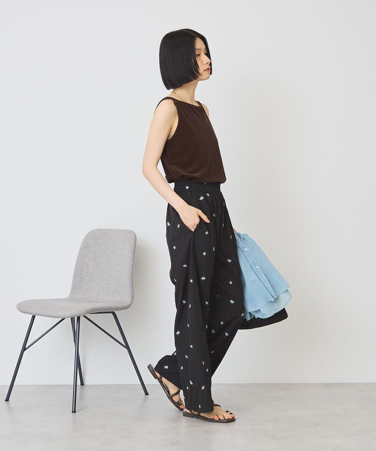 AMERICAN HOLIC「花柄刺繍イージーパンツ」|その他|
