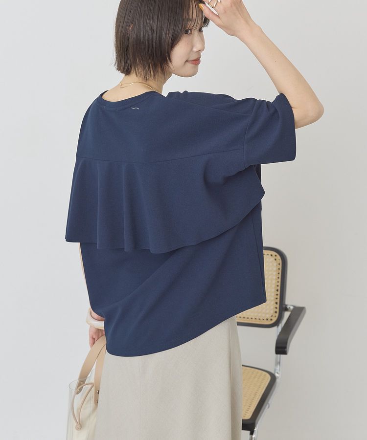 AMERICAN HOLIC「【WEB限定】バックフリル半袖プルオーバー」|Tシャツ・カットソー|