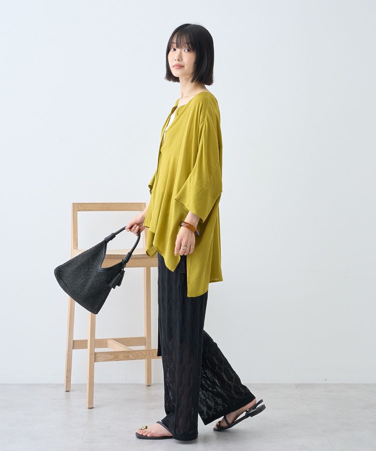 AMERICAN HOLIC「【接触冷感】Vネックポンチョシャツ2」|シャツ・ブラウス|