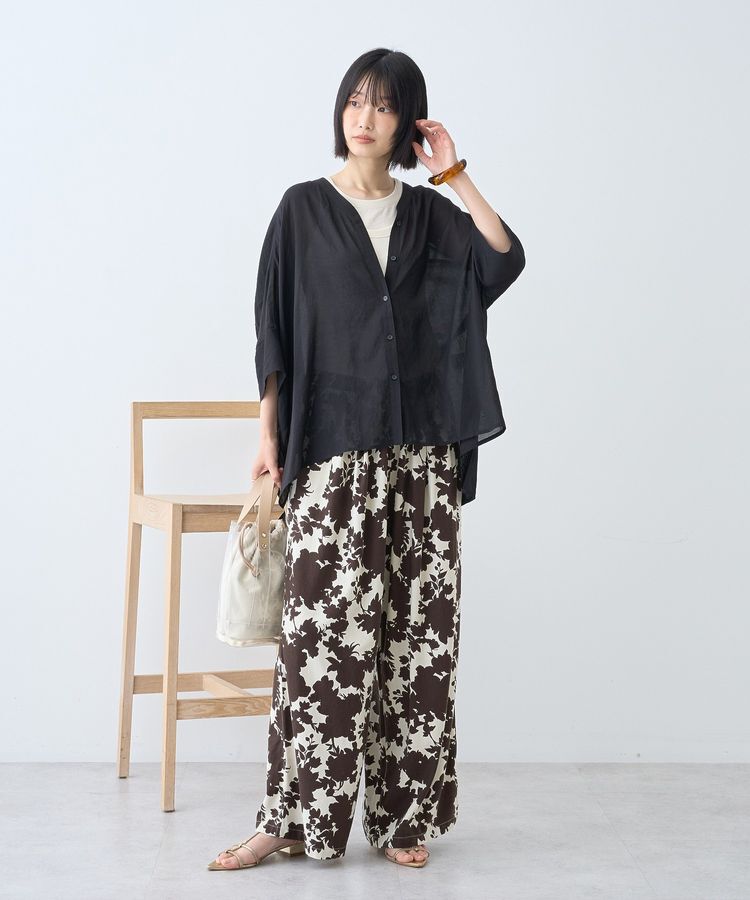 AMERICAN HOLIC「【接触冷感】Vネックポンチョシャツ2」|シャツ・ブラウス|