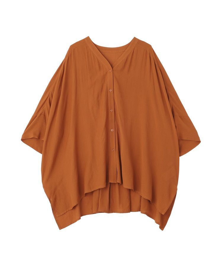 AMERICAN HOLIC「【接触冷感】Vネックポンチョシャツ2」|シャツ・ブラウス|