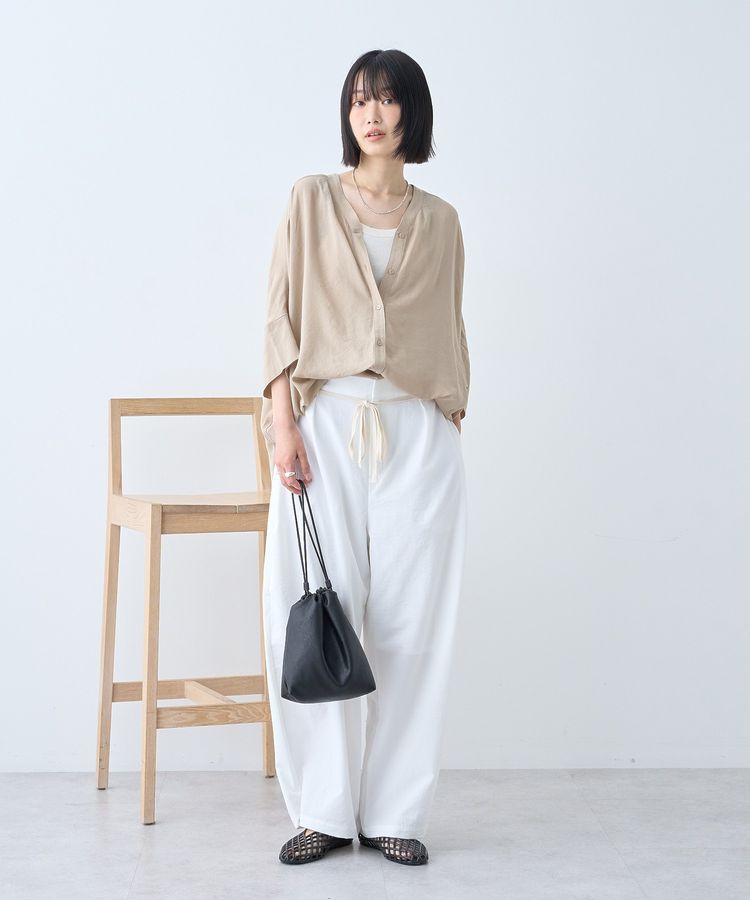AMERICAN HOLIC「【接触冷感】Vネックポンチョシャツ2」|シャツ・ブラウス|