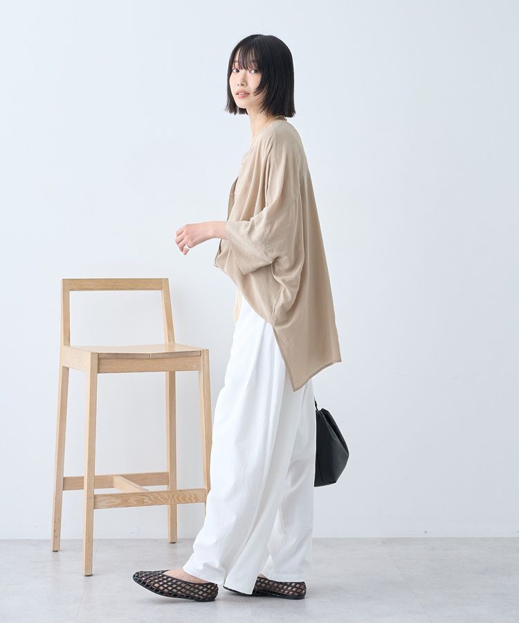 AMERICAN HOLIC「【接触冷感】Vネックポンチョシャツ2」|シャツ・ブラウス|