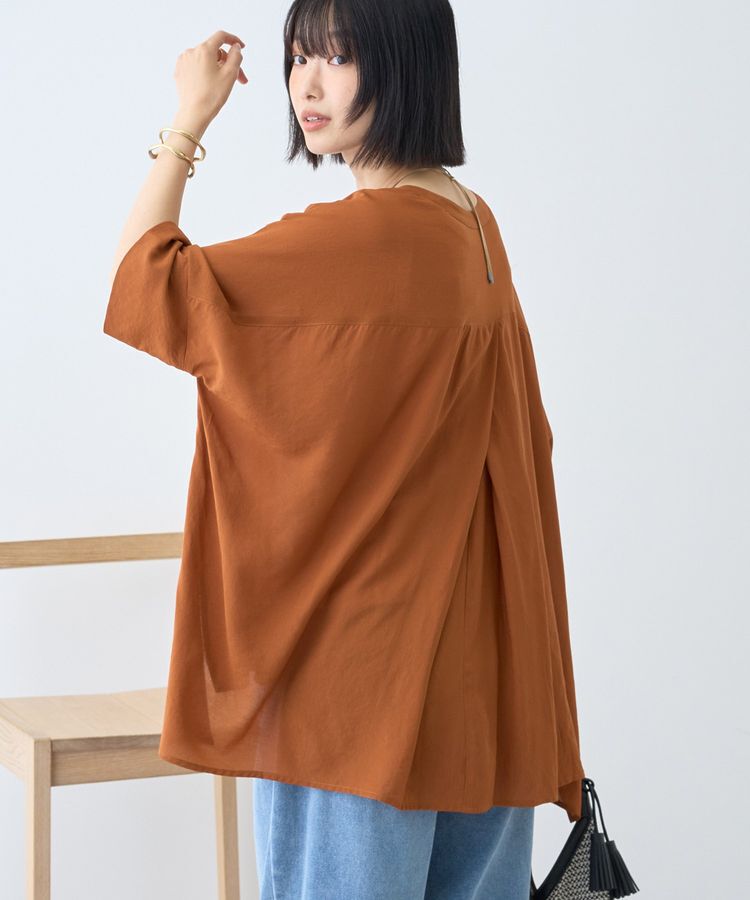 AMERICAN HOLIC「【接触冷感】Vネックポンチョシャツ2」|シャツ・ブラウス|