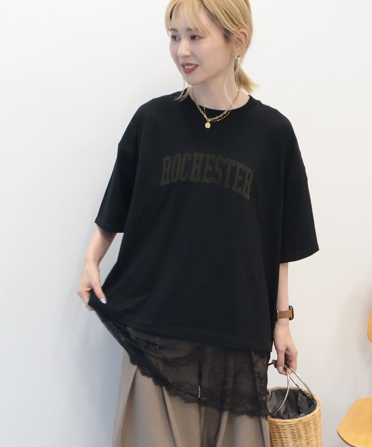 AMERICAN HOLIC「カレッジロゴレースドッキングTシャツ」|Tシャツ・カットソー|