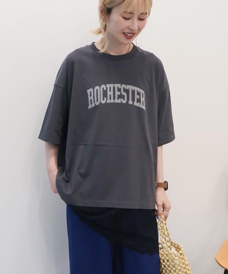 AMERICAN HOLIC「カレッジロゴレースドッキングTシャツ」|Tシャツ・カットソー|