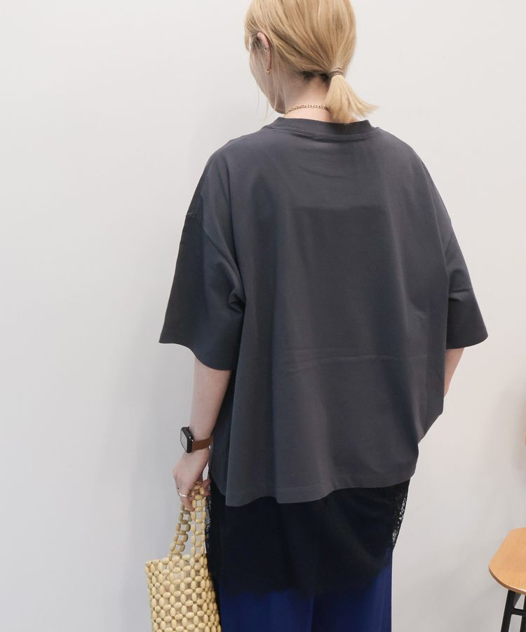 AMERICAN HOLIC「カレッジロゴレースドッキングTシャツ」|Tシャツ・カットソー|