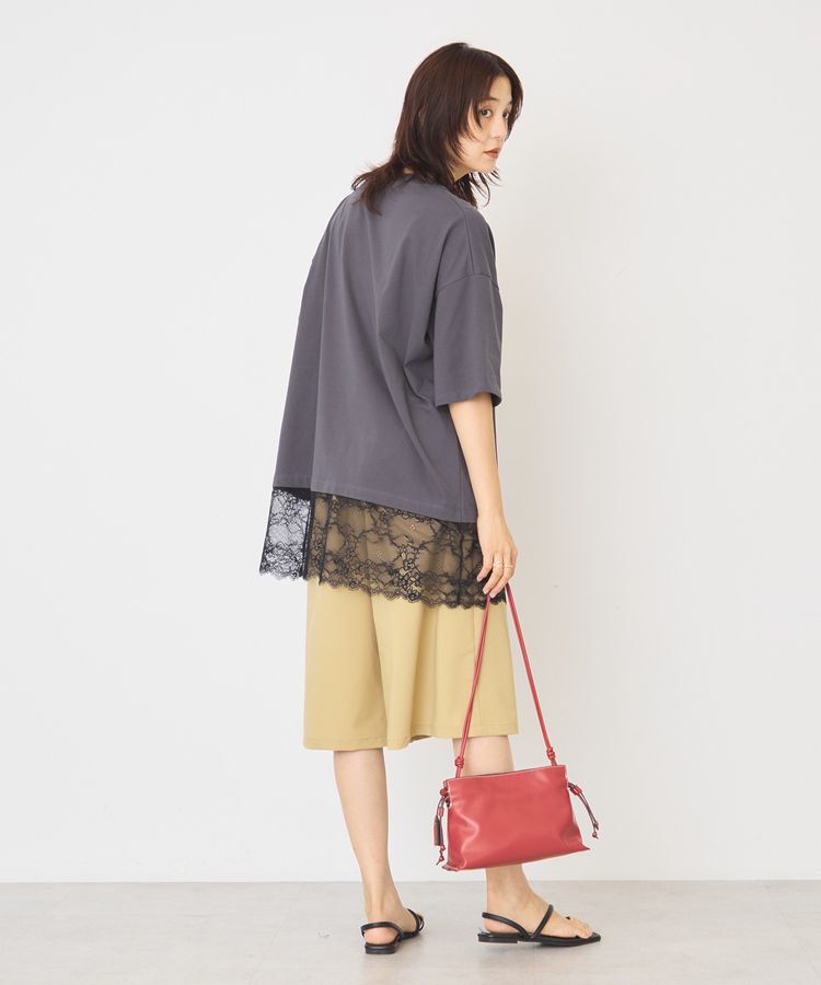 AMERICAN HOLIC「カレッジロゴレースドッキングTシャツ」|Tシャツ・カットソー|
