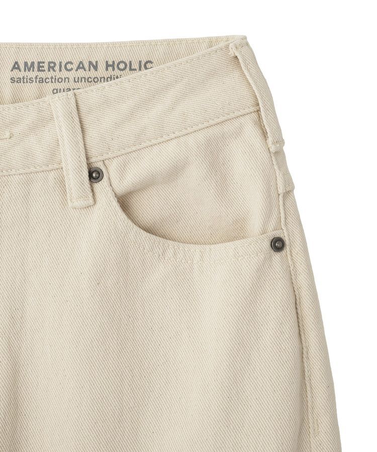 AMERICAN HOLIC「シンチバックカーブデニムパンツ」|デニム|