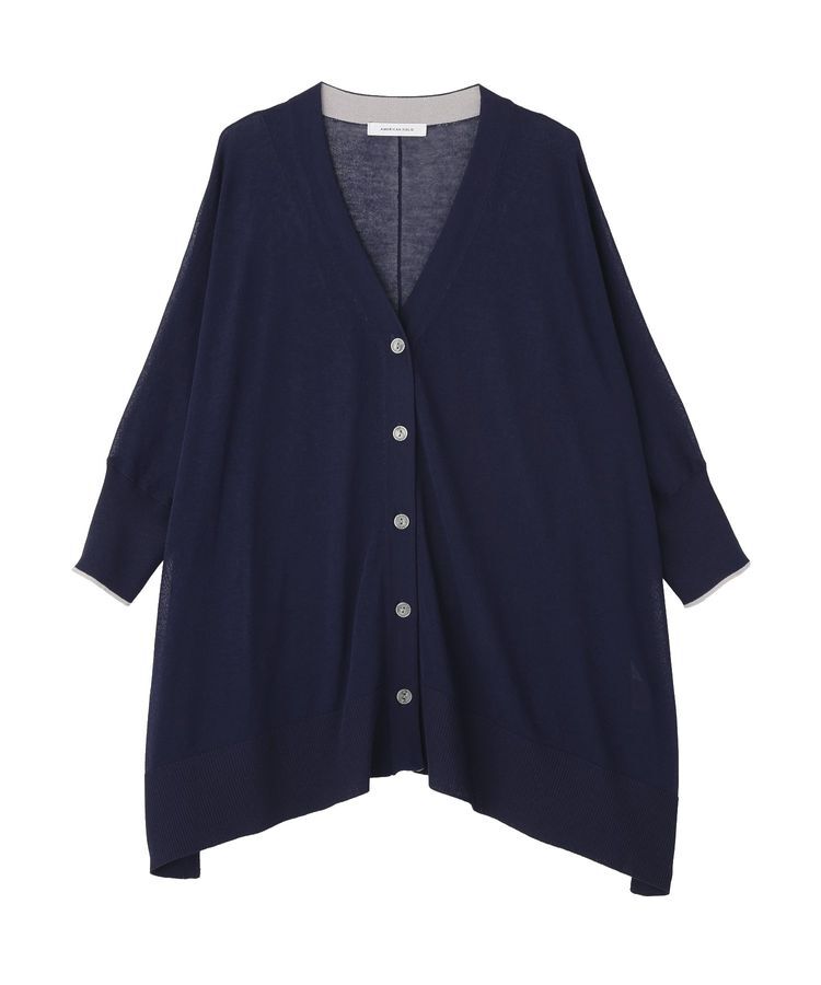 AMERICAN HOLIC「【接触冷感】ポンチョニットカーディガン」|カーディガン|Navy