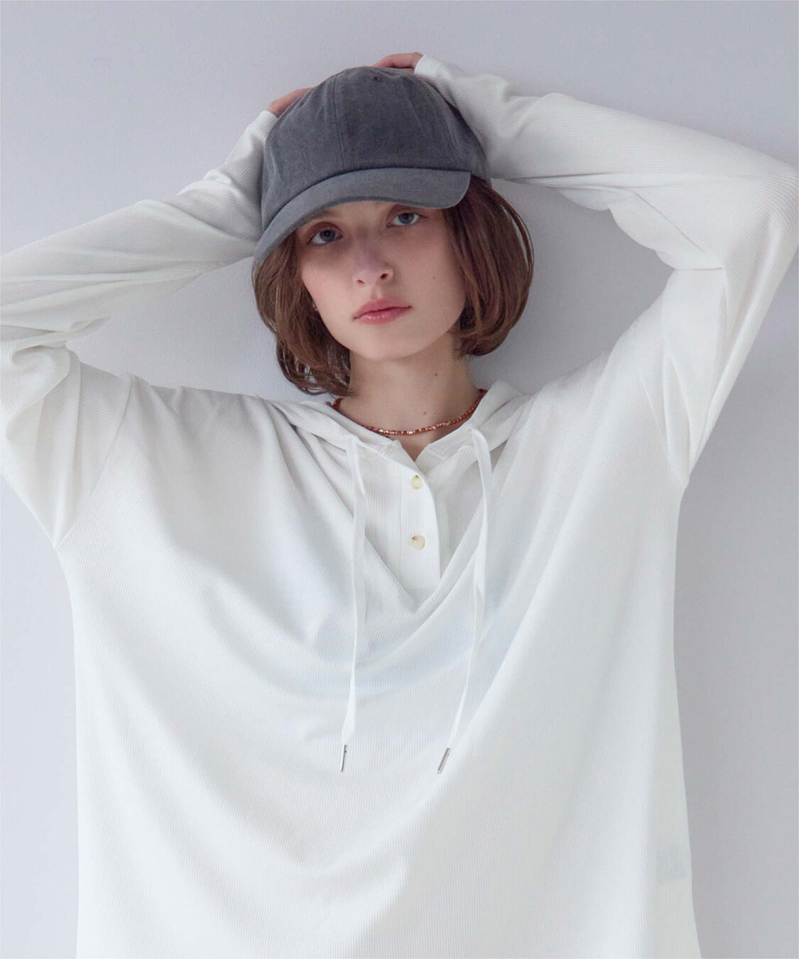 SEA DRESS「オーバーシルエットラッシュパーカープルオーバー」|ビキニトップス|