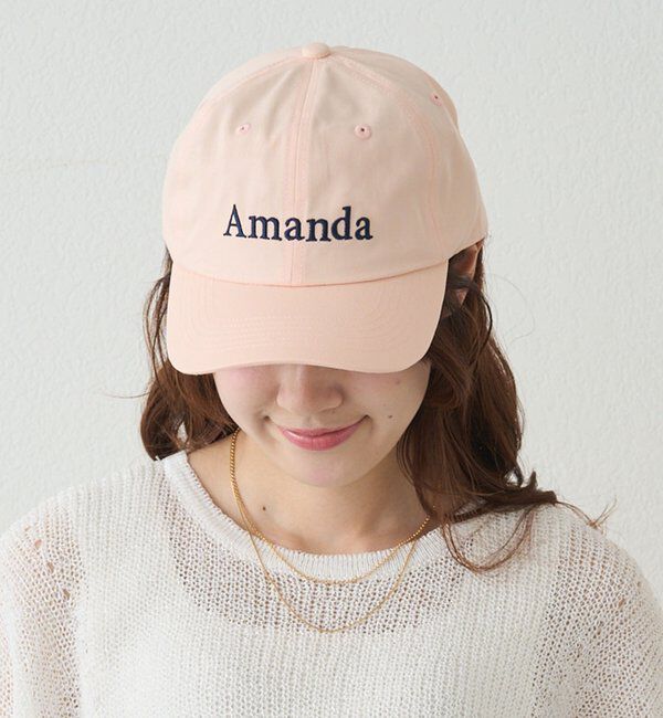  「ロゴ刺繍CAP」|その他|ピンク