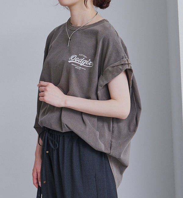  「USAコットンロールスリーブTシャツ」|Tシャツ・カットソー|