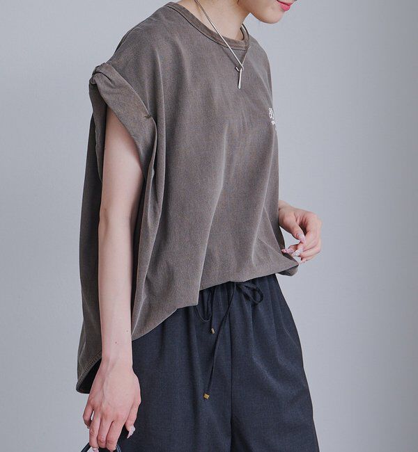  「USAコットンロールスリーブTシャツ」|Tシャツ・カットソー|