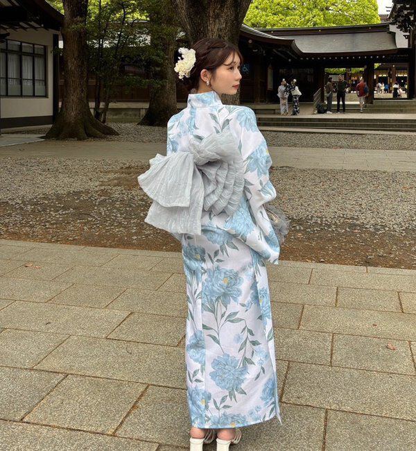  「【接触冷感/吸水速乾】浴衣≪一人で着られる/二部式浴衣(スカートタイプ)≫」|その他|