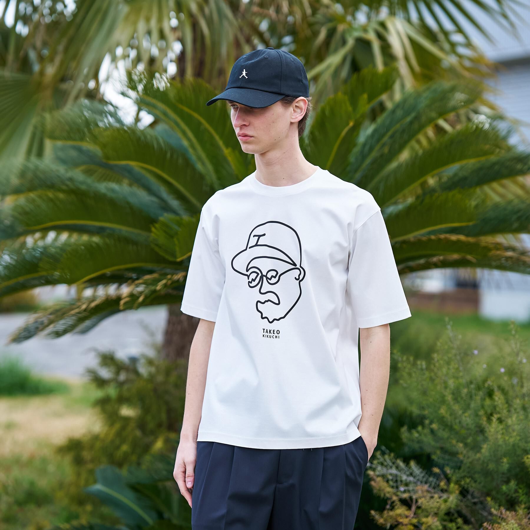 TAKEO KIKUCHI「【BOWLER HAT LABEL】アイスクリアコットン ワンストローク 半袖Tシャツ」|Tシャツ・カットソー|
