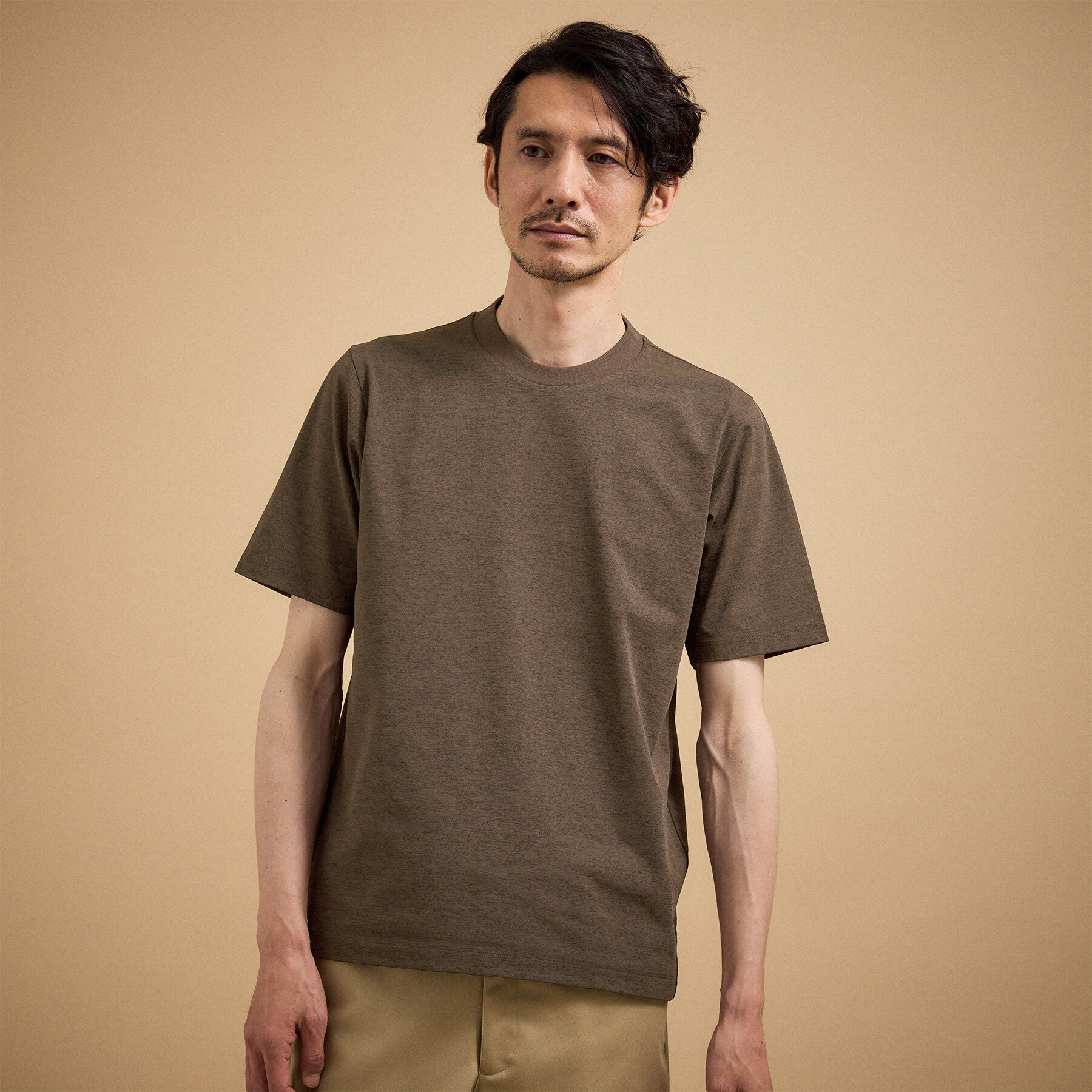 TAKEO KIKUCHI「【汗染み軽減/接触冷感】テーラード Tシャツ」|Tシャツ・カットソー|