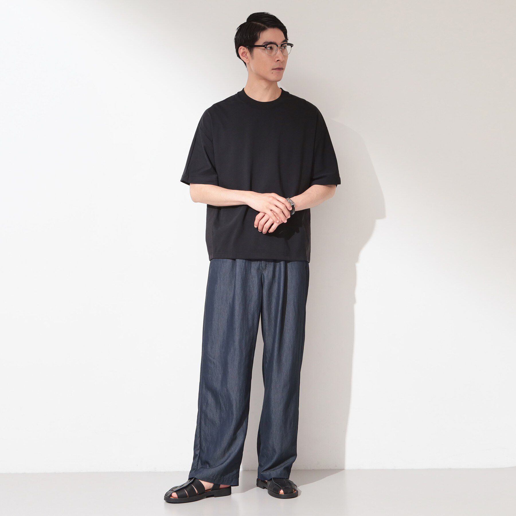 THE SHOP TK「【ゆったりシルエット】前後切り替え 半袖Tシャツ」|Tシャツ・カットソー|