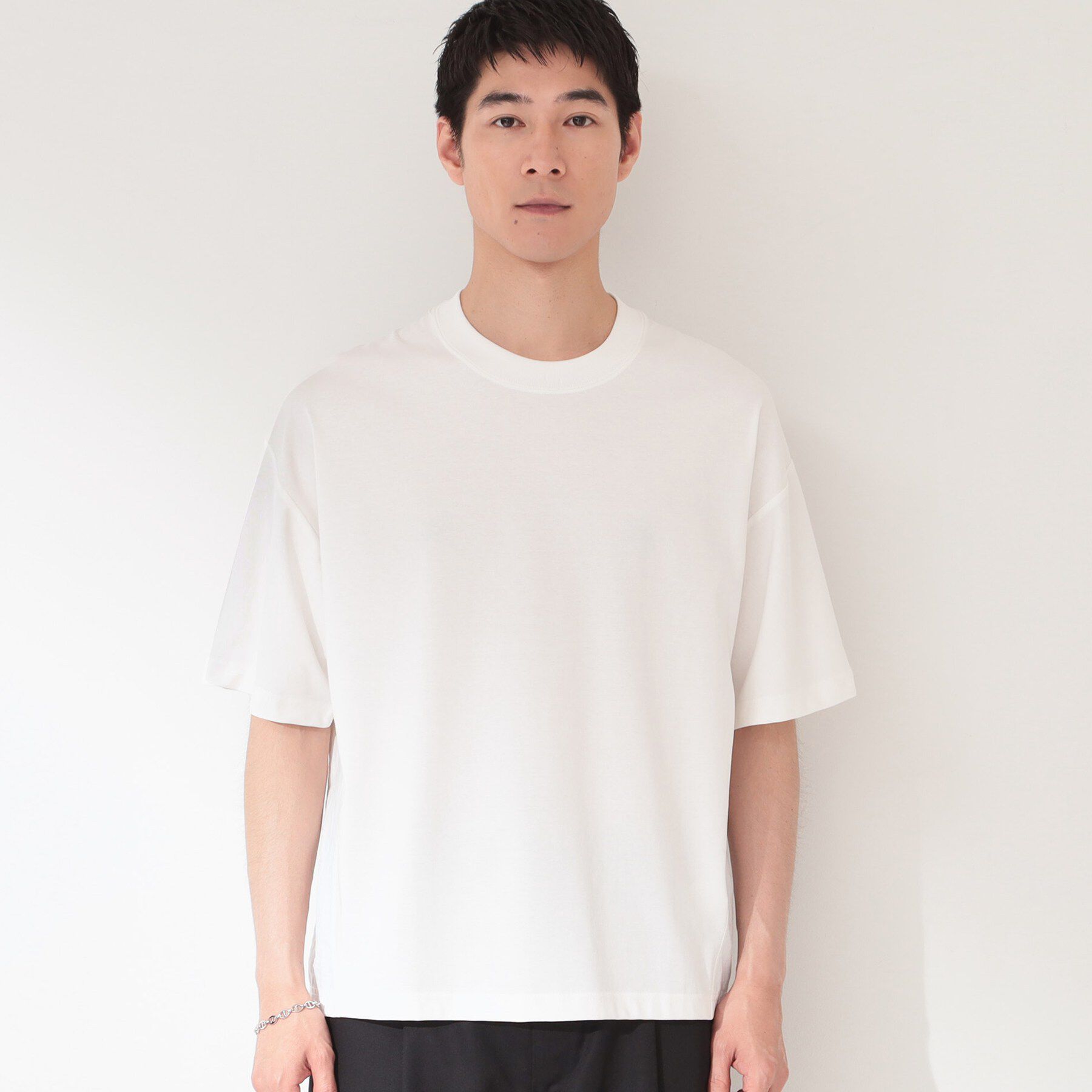THE SHOP TK「【ゆったりシルエット】前後切り替え 半袖Tシャツ」|Tシャツ・カットソー|