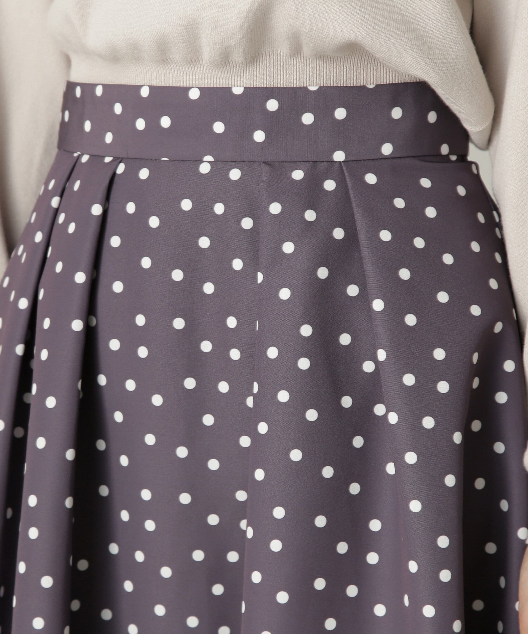 PROPORTION BODY DRESSING「ランダムドットタックフレアスカート24AW」|スカート|