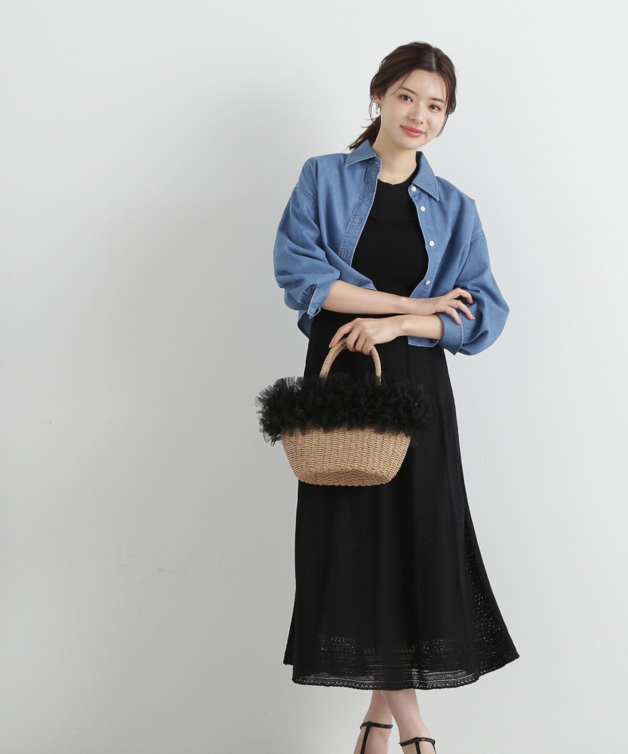 PROPORTION BODY DRESSING「柄編みニットワンピース」|ワンピース|