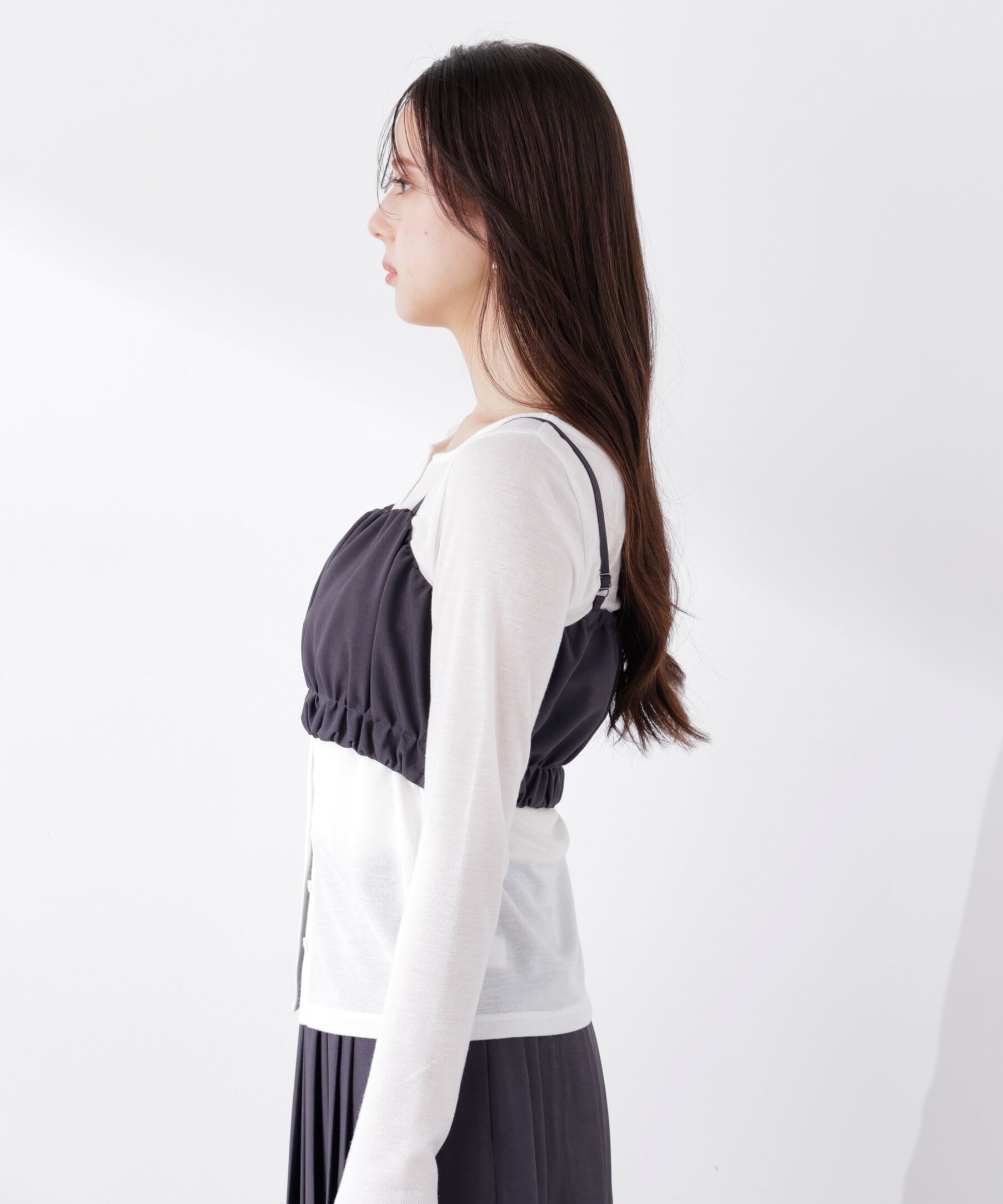 PROPORTION BODY DRESSING「ギャザービスチェ　26SS」|シャツ・ブラウス|