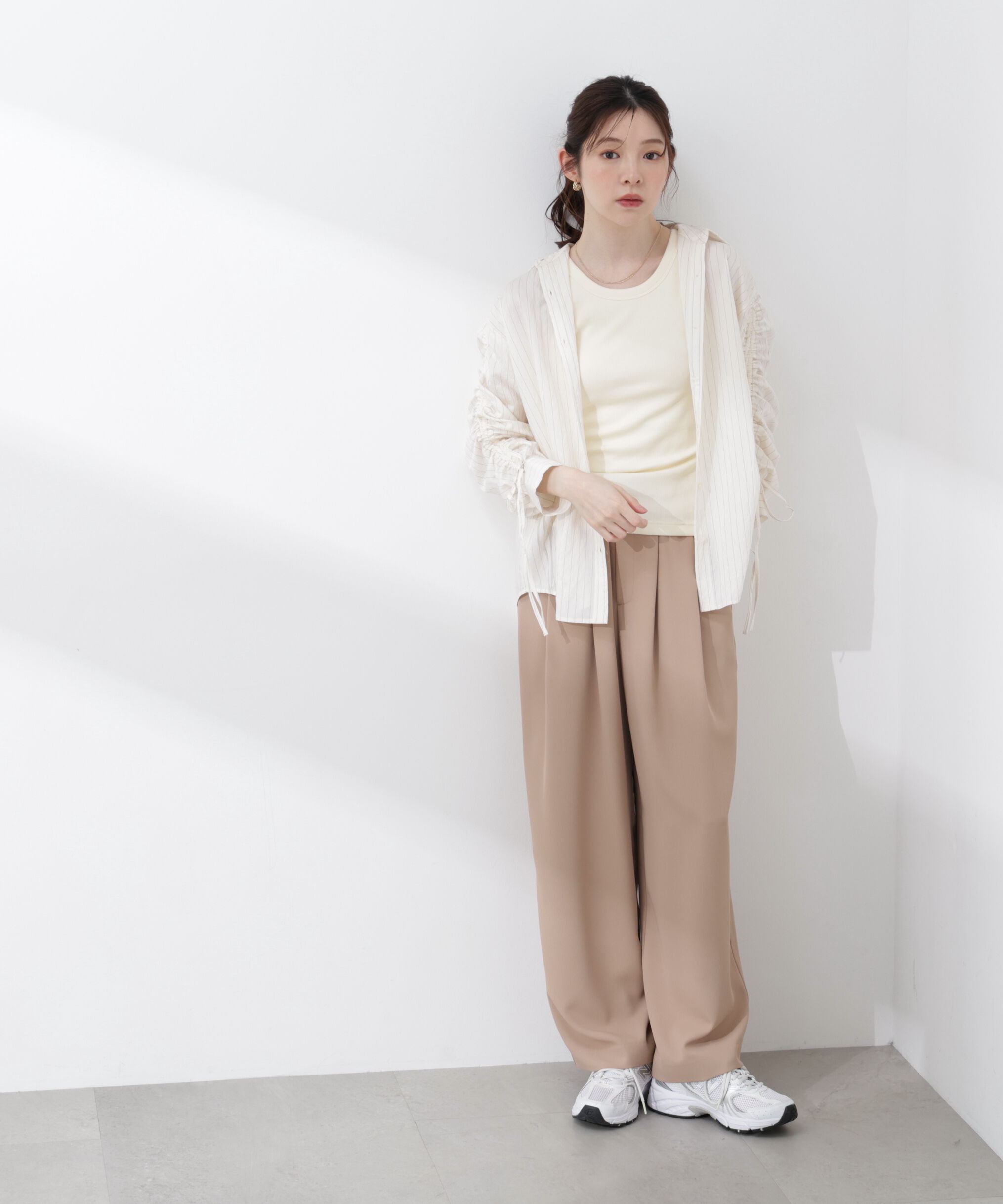 PROPORTION BODY DRESSING「〈a/mie〉イージーパンツ 26SS」|その他|ベージュ