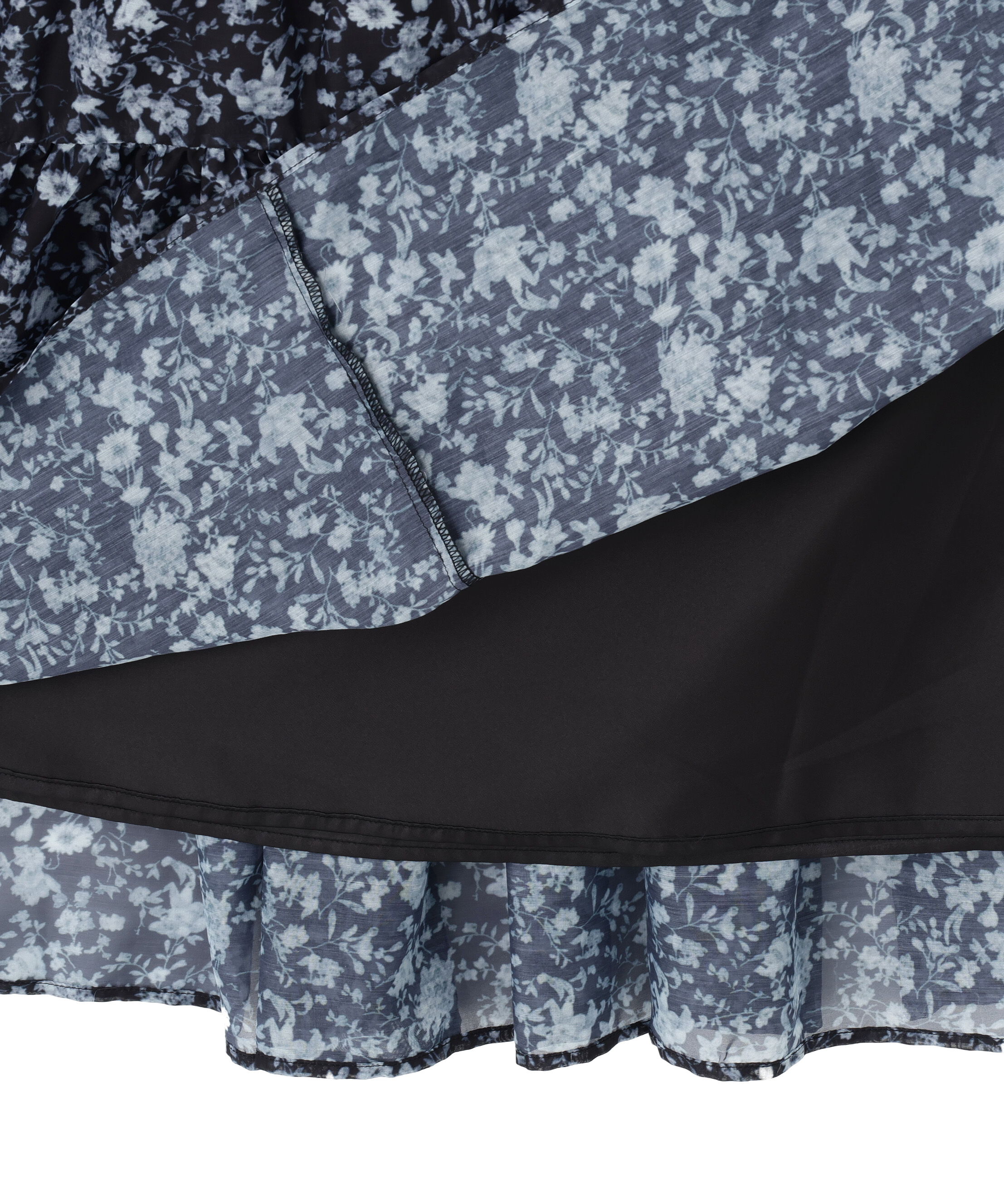 PROPORTION BODY DRESSING「半袖花柄ドッキングニットワンピース 26SS」|ワンピース|