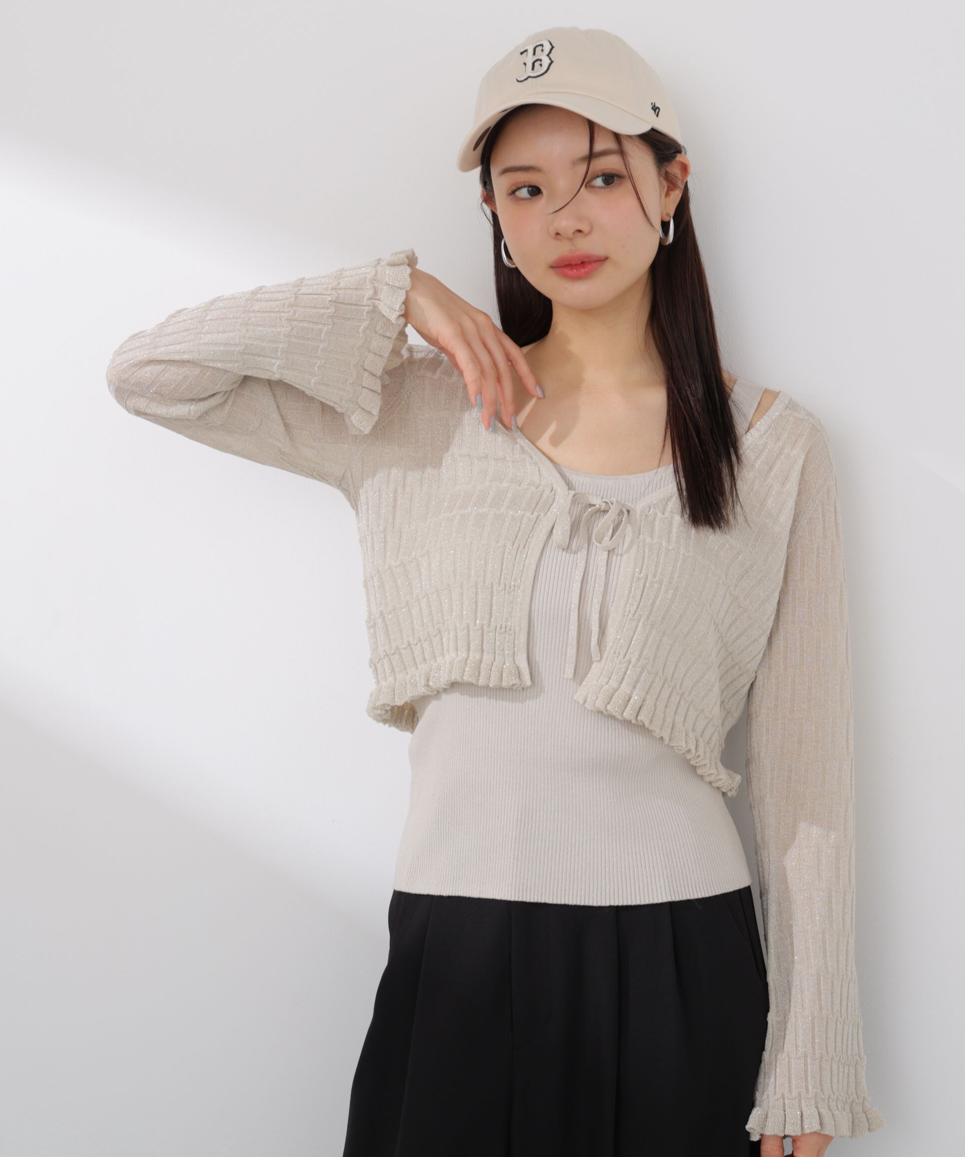PROPORTION BODY DRESSING「ラメシアーニットアンサンブル 26SS」|ニット・セーター|