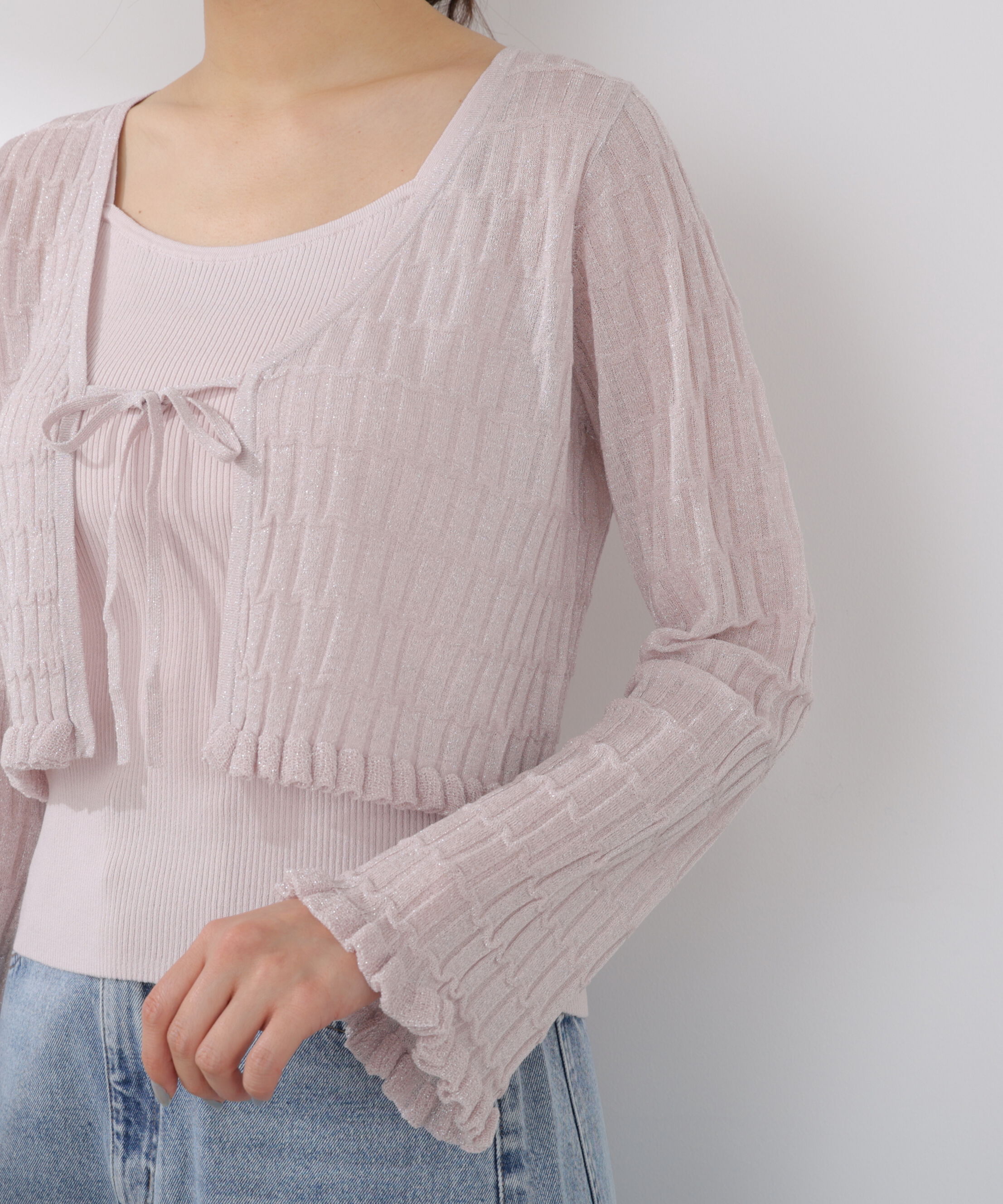 PROPORTION BODY DRESSING「ラメシアーニットアンサンブル 26SS」|ニット・セーター|