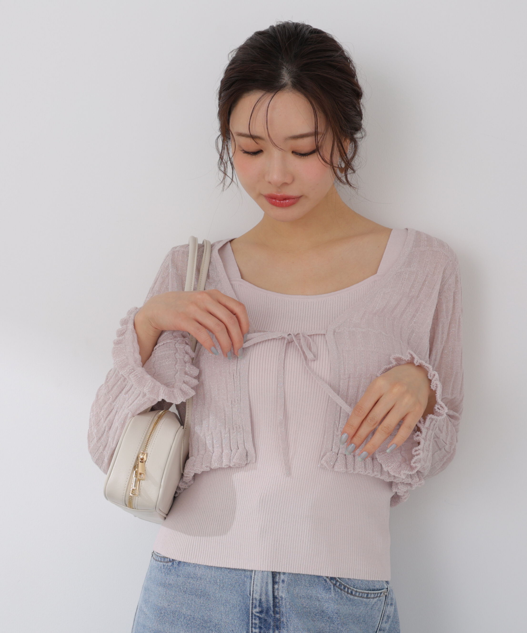 PROPORTION BODY DRESSING「ラメシアーニットアンサンブル 26SS」|ニット・セーター|