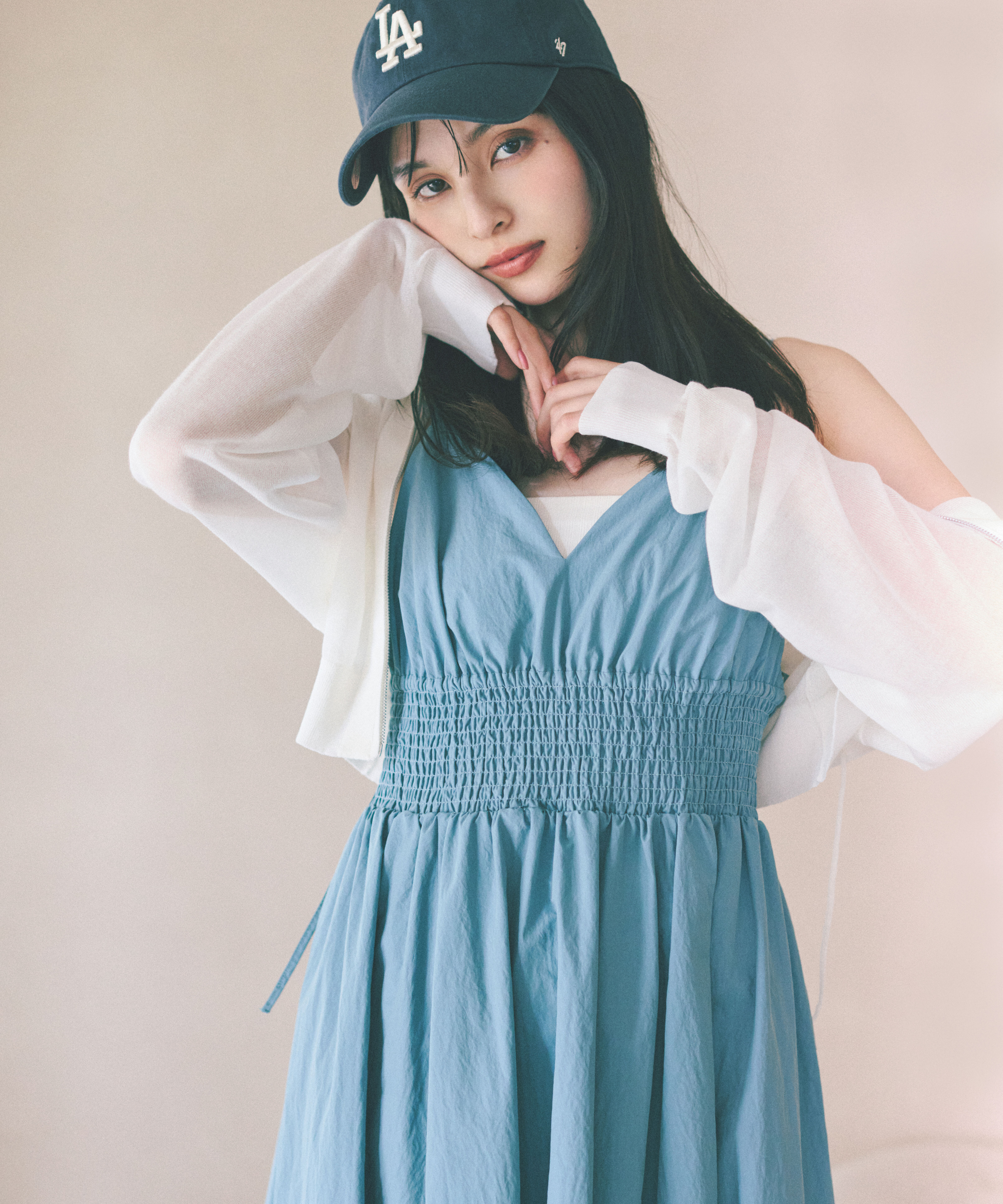 PROPORTION BODY DRESSING「〈a/mie〉シアーニットパーカー」|ニット・セーター|
