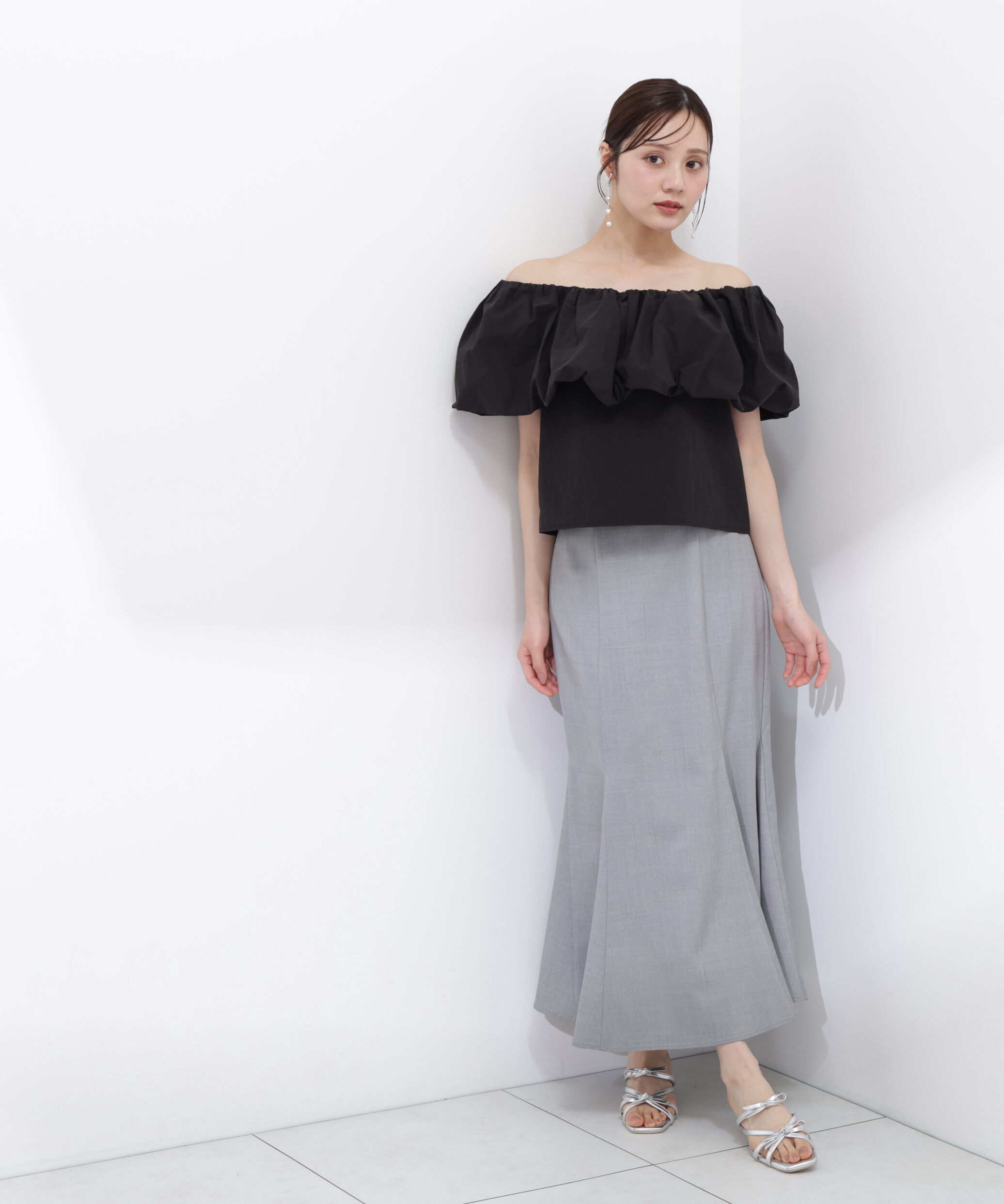 PROPORTION BODY DRESSING「バルーンオフショルブラウス　26SS」|シャツ・ブラウス|