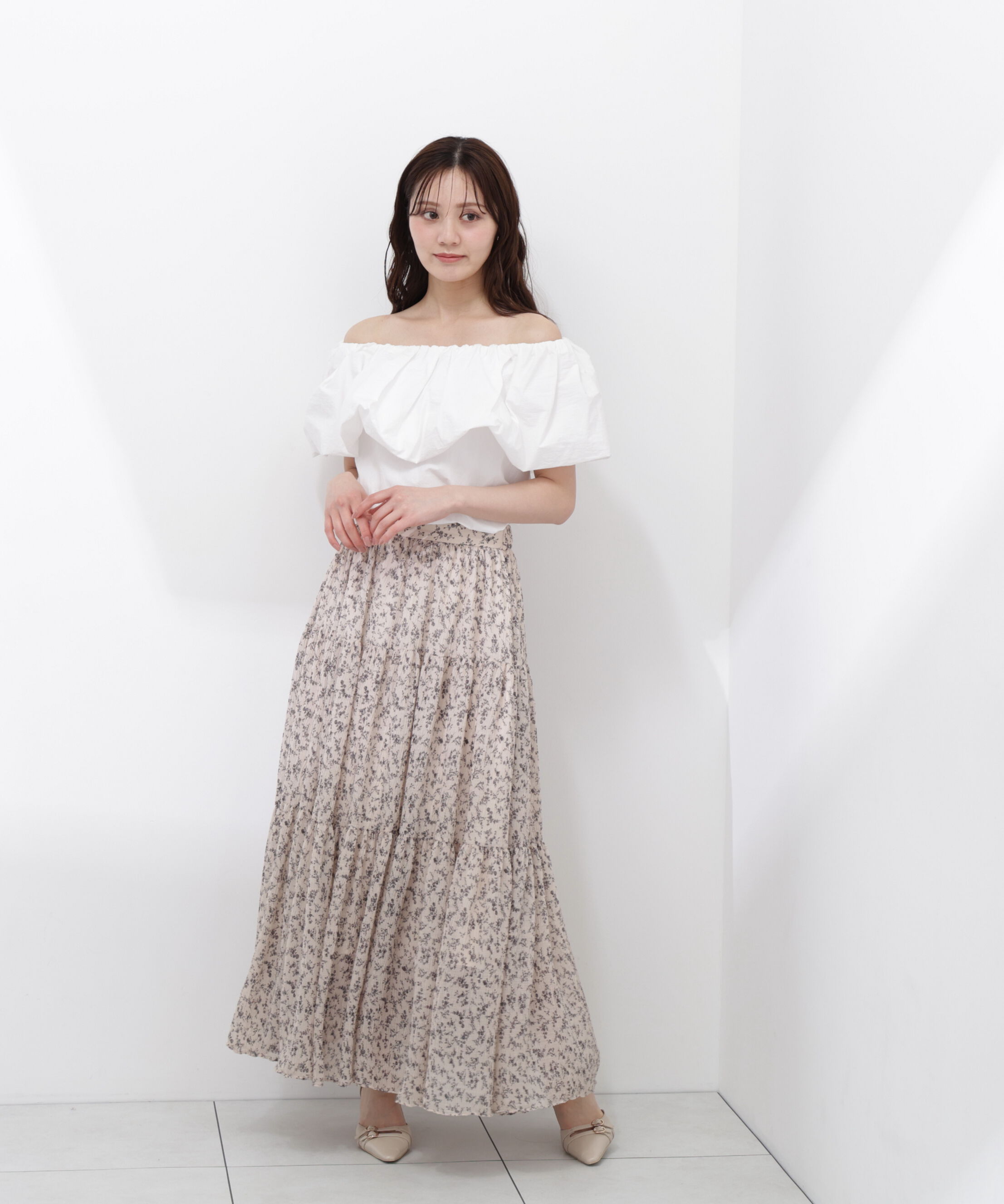 PROPORTION BODY DRESSING「バルーンオフショルブラウス　26SS」|シャツ・ブラウス|