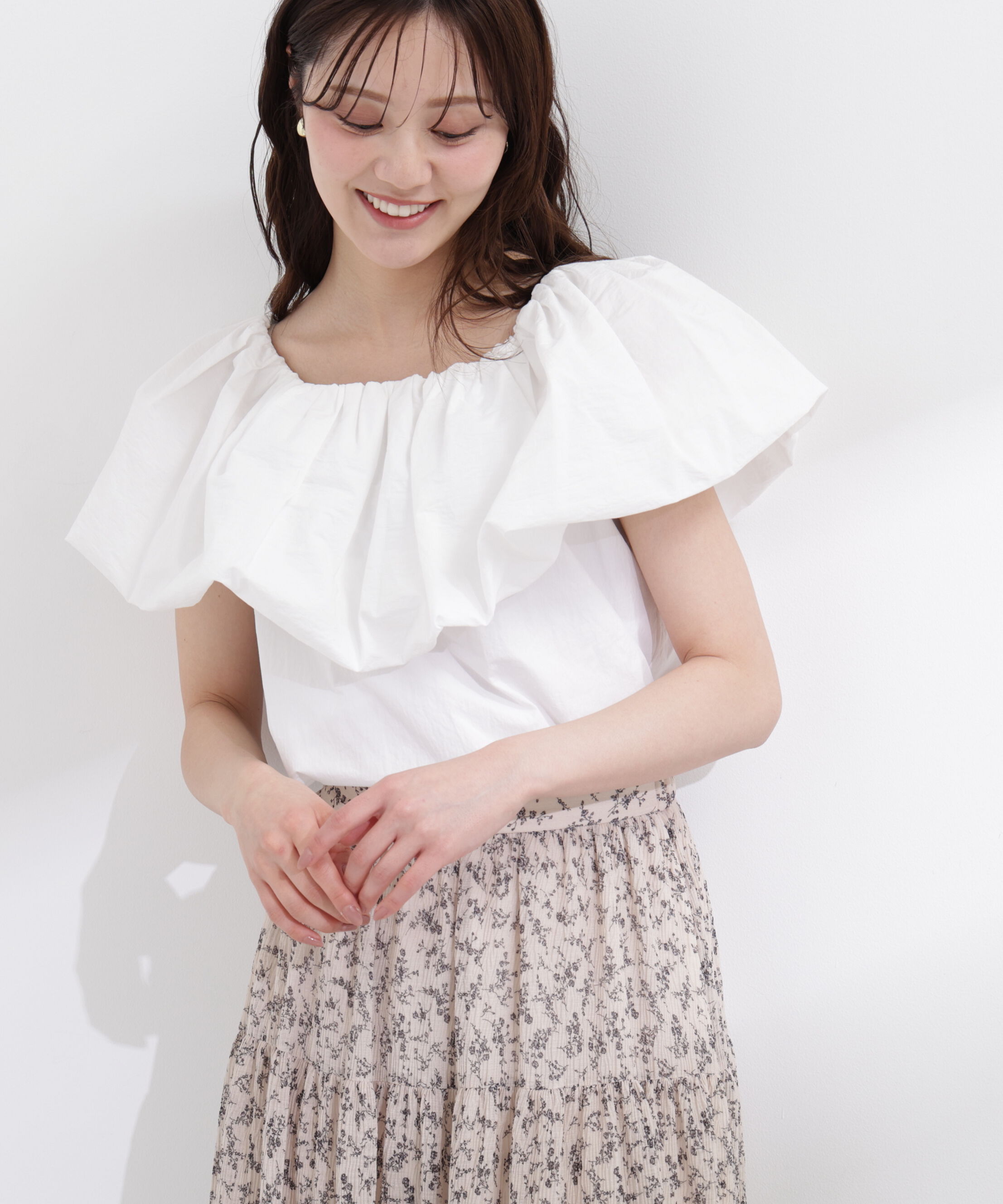 PROPORTION BODY DRESSING「バルーンオフショルブラウス　26SS」|シャツ・ブラウス|