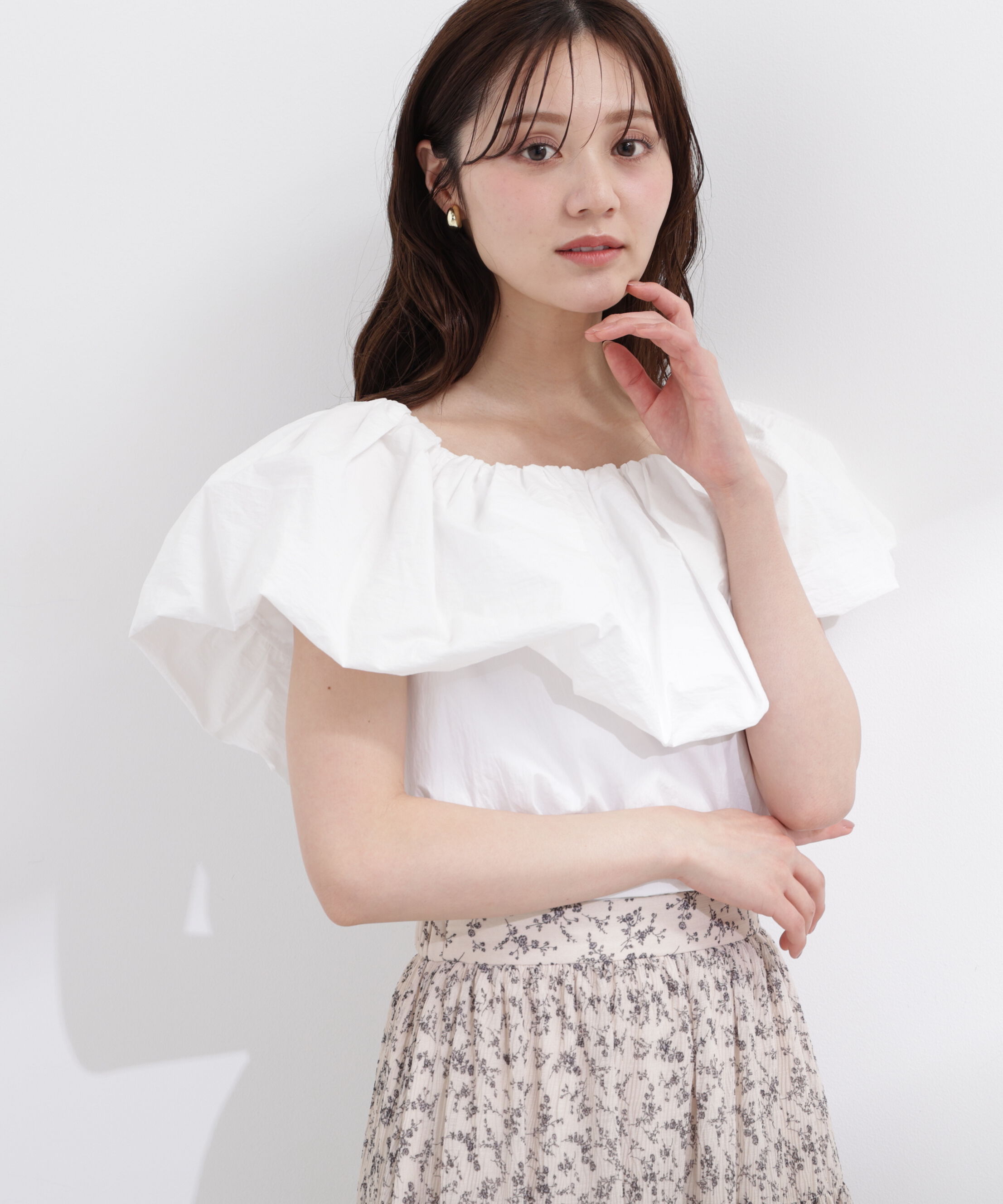 PROPORTION BODY DRESSING「バルーンオフショルブラウス　26SS」|シャツ・ブラウス|