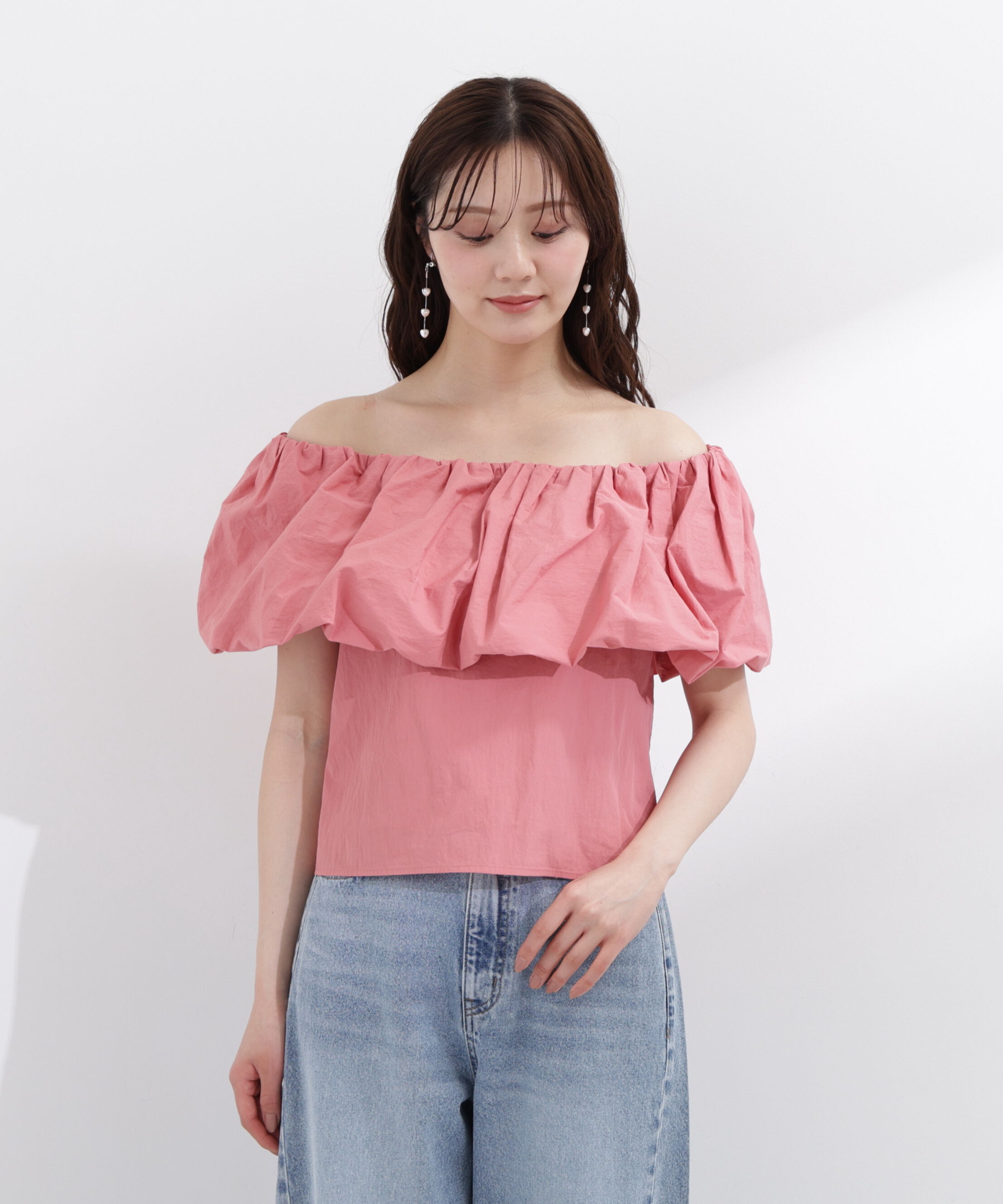 PROPORTION BODY DRESSING「バルーンオフショルブラウス　26SS」|シャツ・ブラウス|