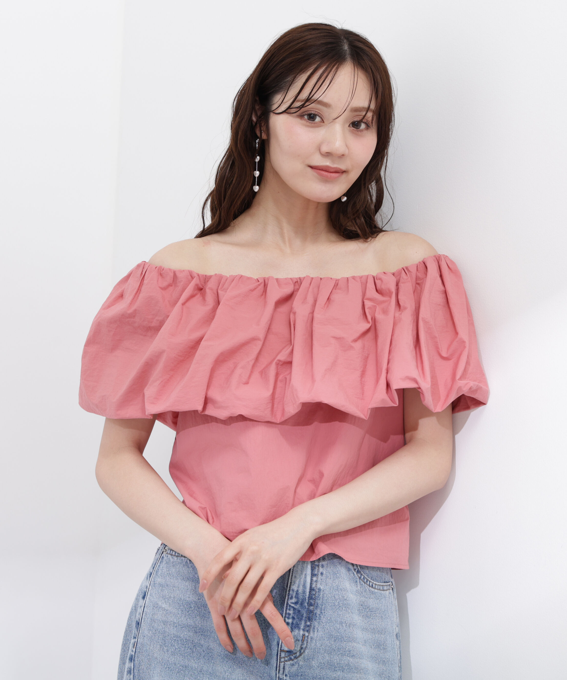 PROPORTION BODY DRESSING「バルーンオフショルブラウス　26SS」|シャツ・ブラウス|