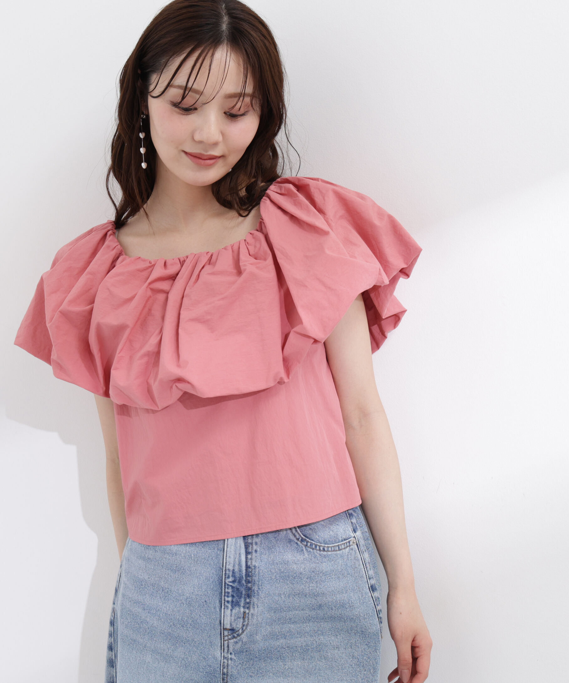 PROPORTION BODY DRESSING「バルーンオフショルブラウス　26SS」|シャツ・ブラウス|