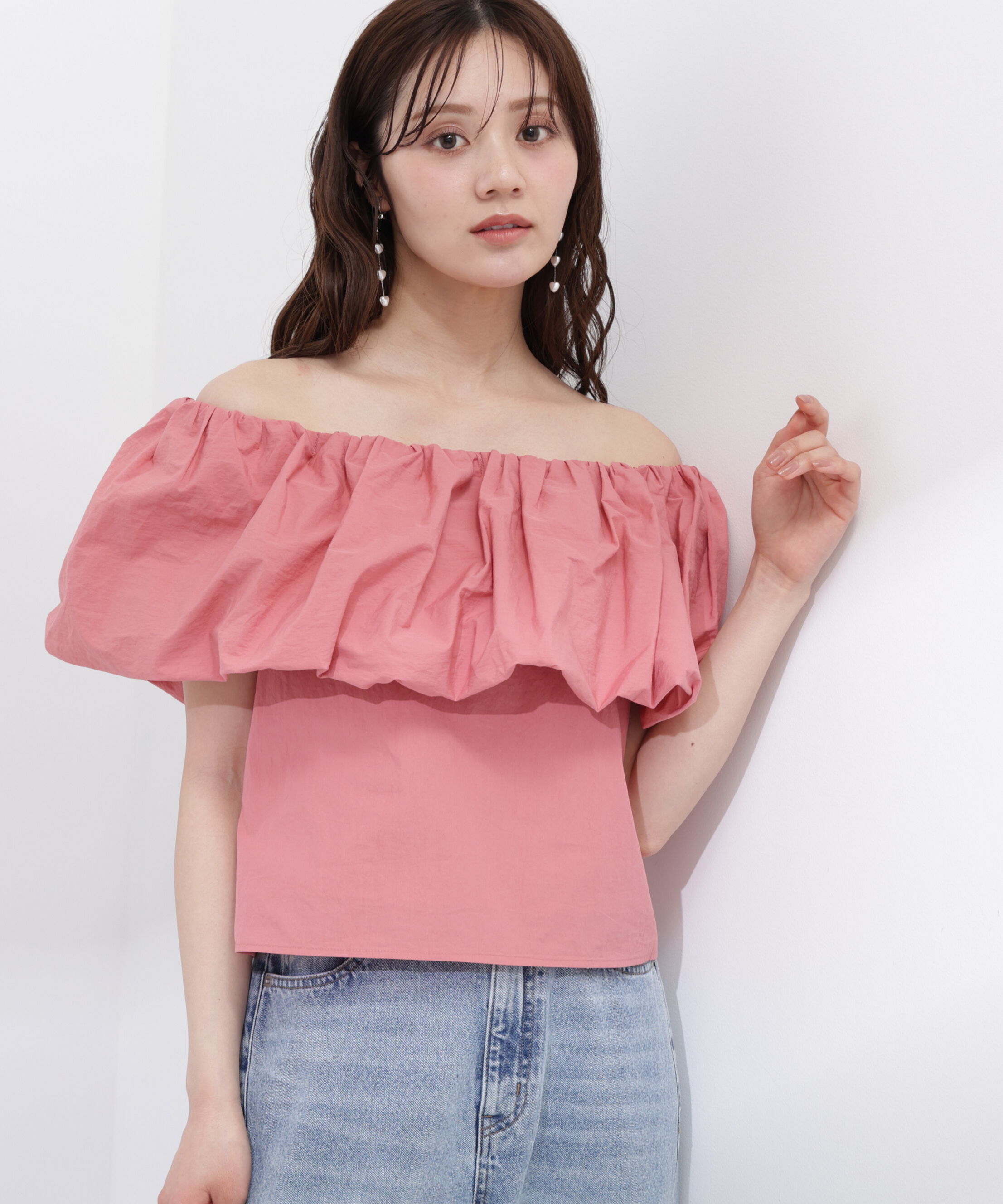 PROPORTION BODY DRESSING「バルーンオフショルブラウス　26SS」|シャツ・ブラウス|