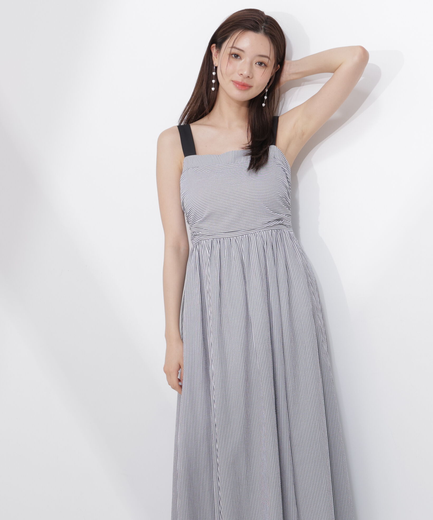 PROPORTION BODY DRESSING「＜中川紅葉さん着用＞ストライプキャミワンピース」|ワンピース|