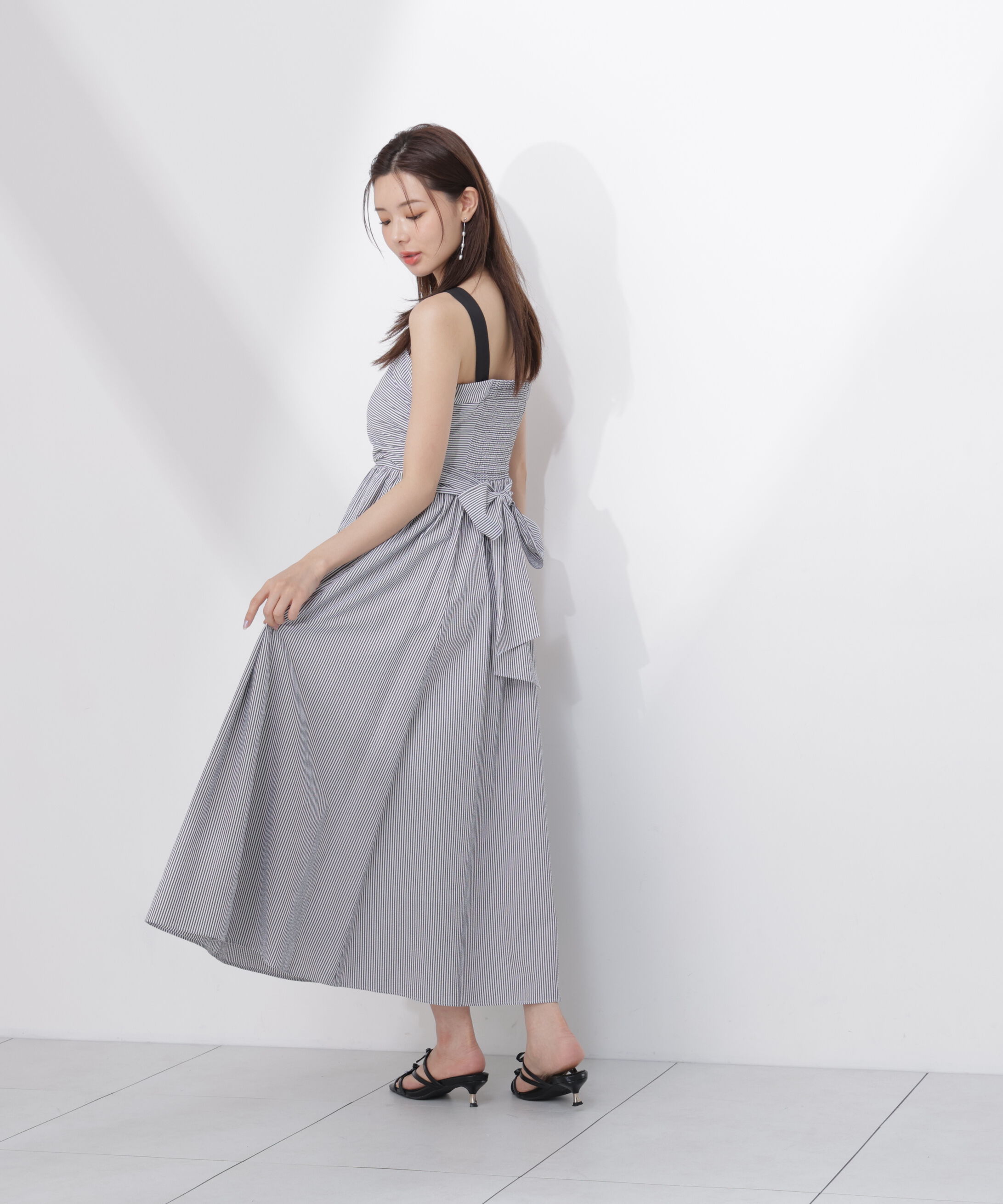 PROPORTION BODY DRESSING「＜中川紅葉さん着用＞ストライプキャミワンピース」|ワンピース|