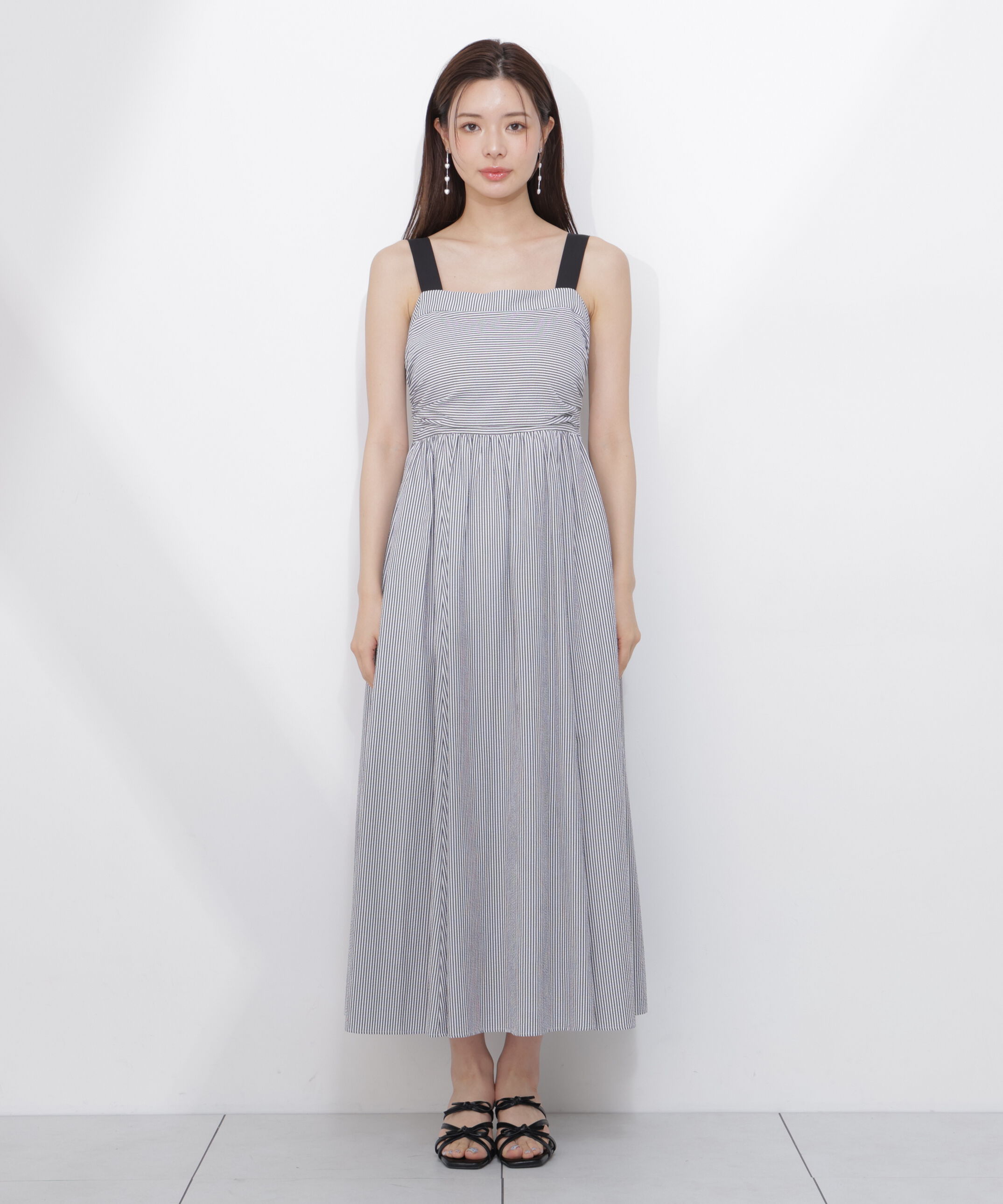 PROPORTION BODY DRESSING「＜中川紅葉さん着用＞ストライプキャミワンピース」|ワンピース|