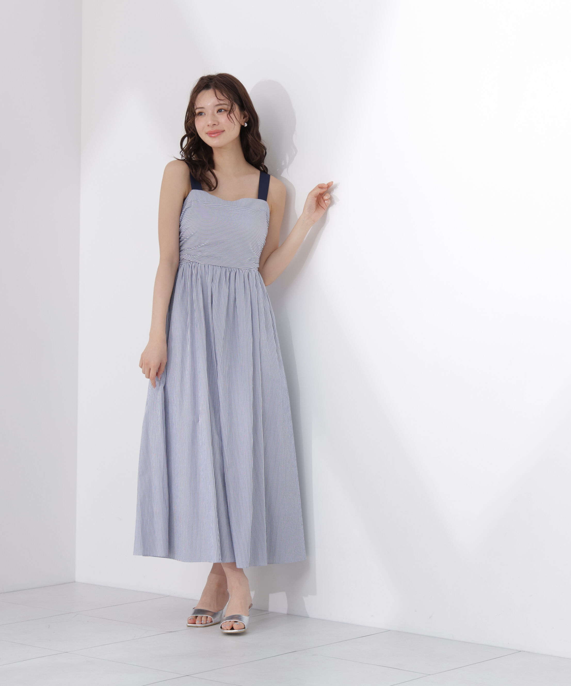 PROPORTION BODY DRESSING「＜中川紅葉さん着用＞ストライプキャミワンピース」|ワンピース|