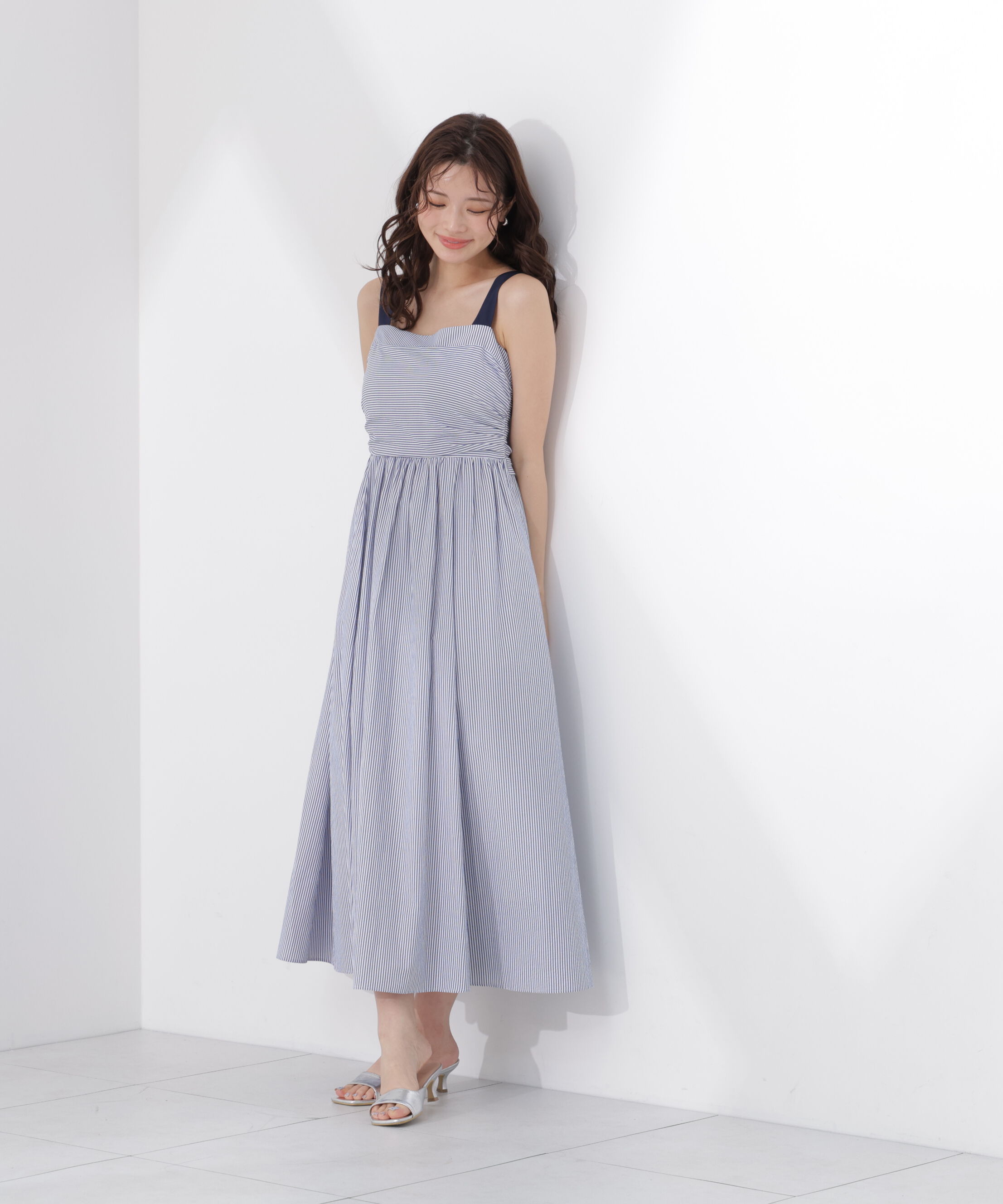 PROPORTION BODY DRESSING「＜中川紅葉さん着用＞ストライプキャミワンピース」|ワンピース|