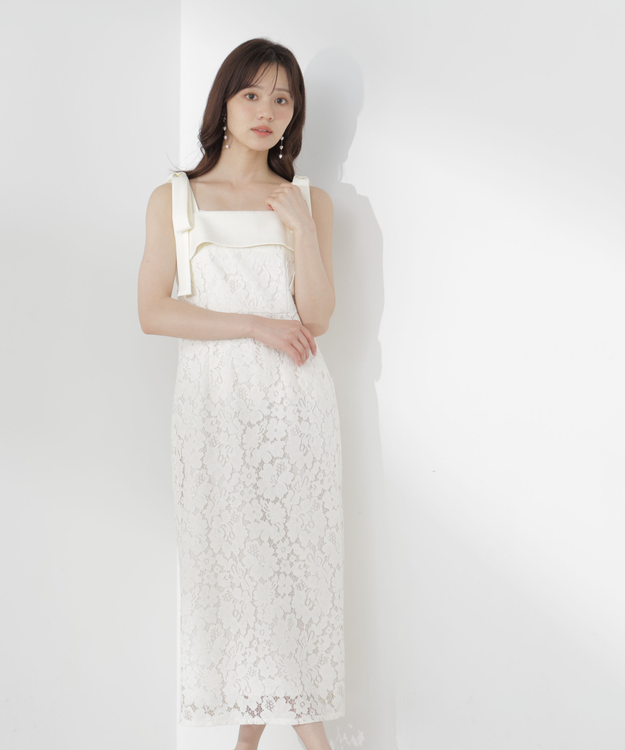 PROPORTION BODY DRESSING「リボン付きレースワンピース」|ワンピース|