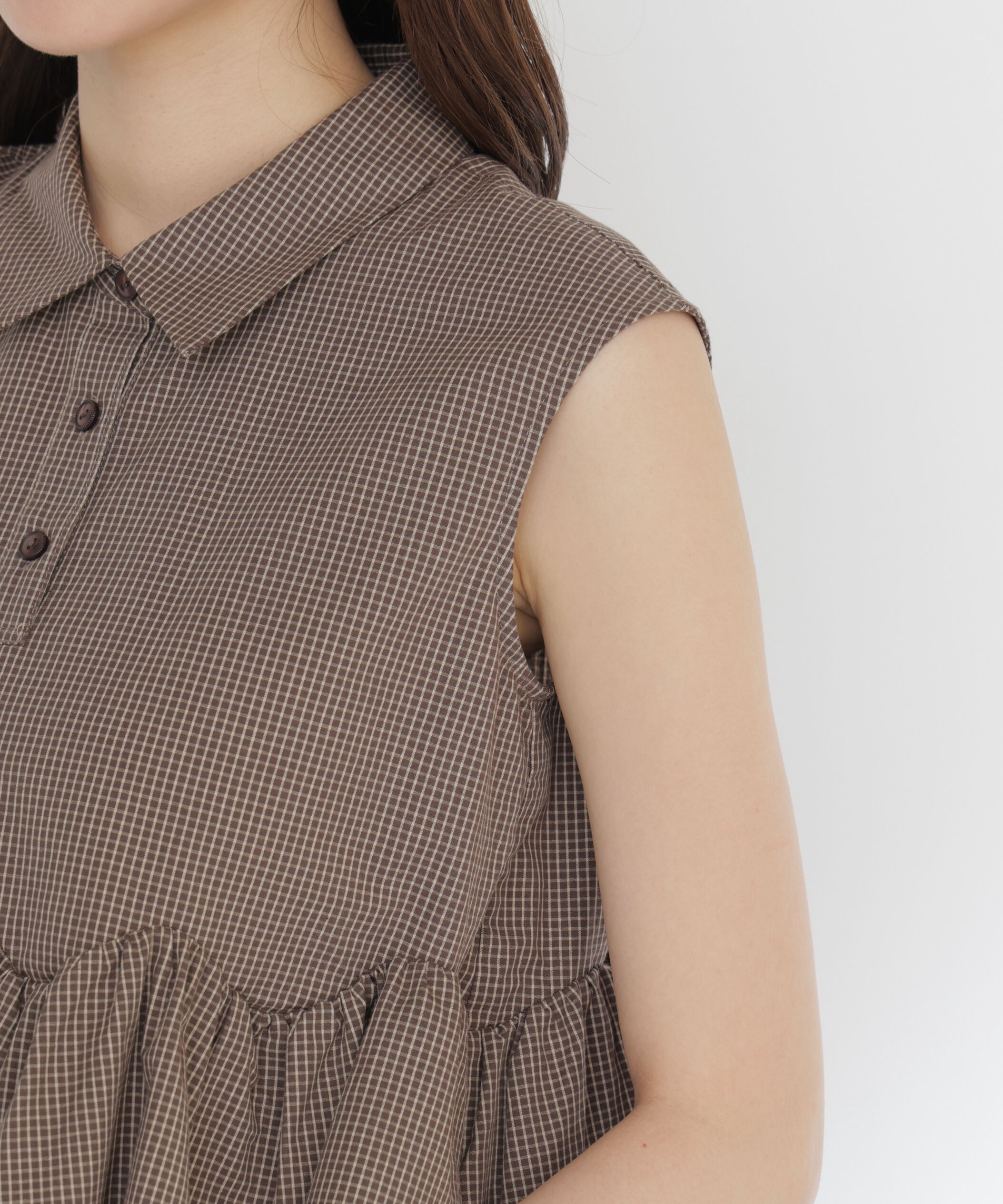 PROPORTION BODY DRESSING「＜a/mie＞フリルヘムブラウス」|シャツ・ブラウス|